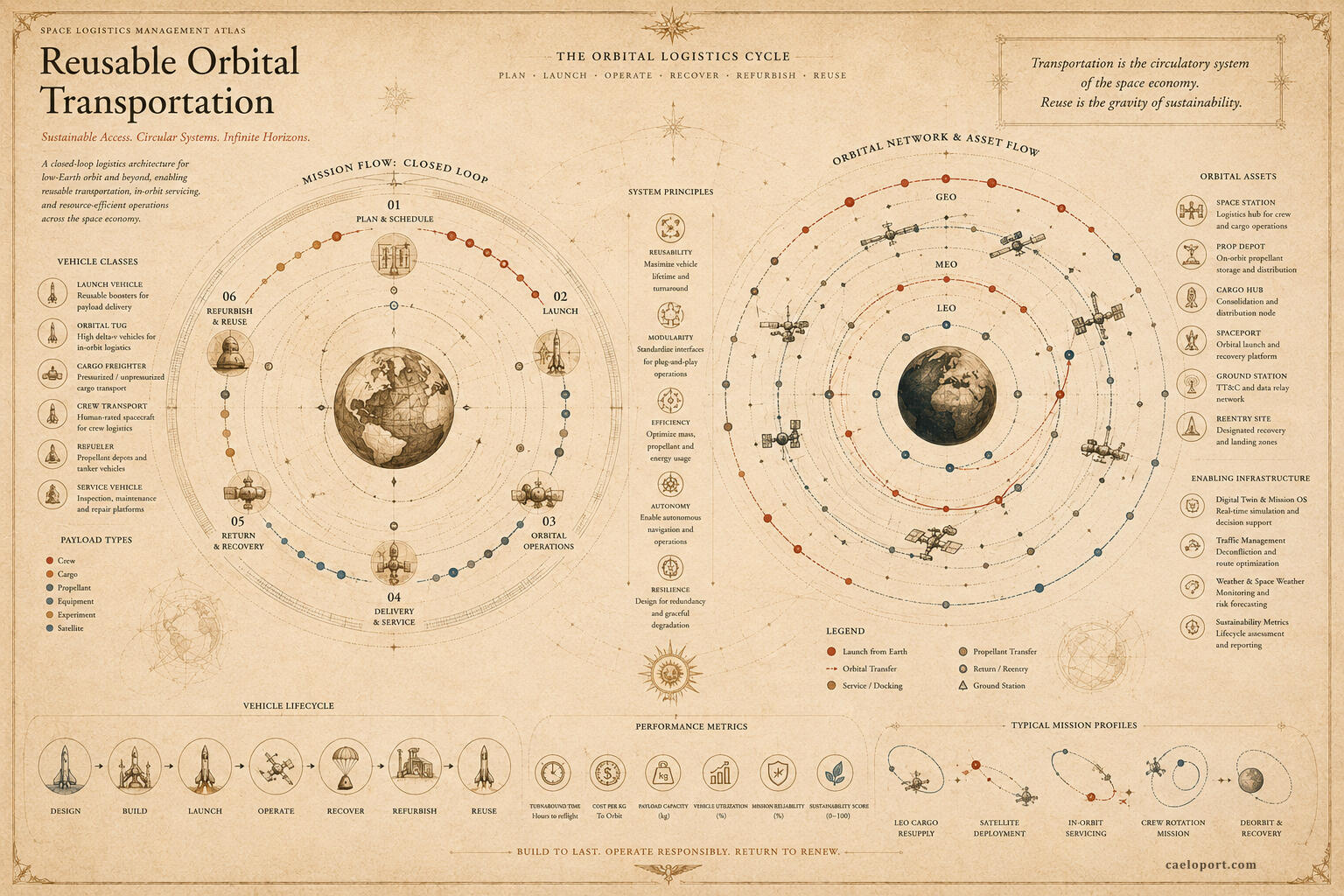 Reusable Orbital Transportation Reusable Orbital Transportation - Orbital Network & Asset Flow